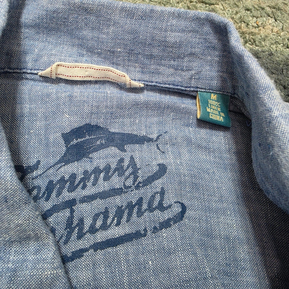 Lot of 3 Tommy Bahama Mens M Silk Linen Camp Hawaiian Shirts Tropical - Picture 15 of 16